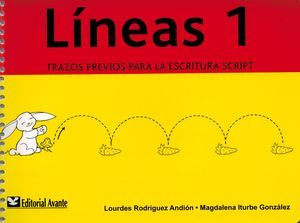 Lineas 1 trazos previos para la escritura script editorial Advante