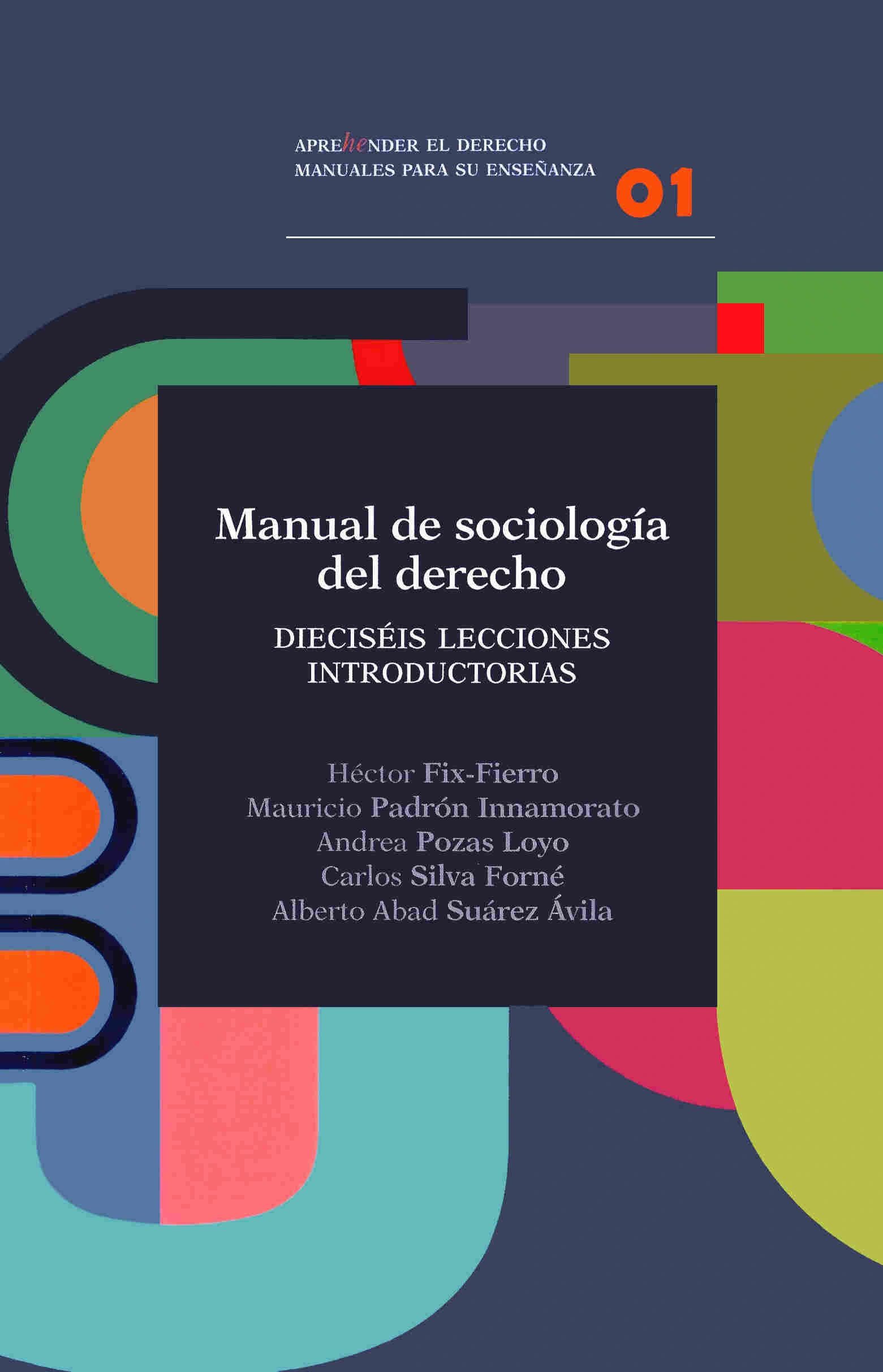 Manual de sociología del derecho Dieciséis lecciones introductorias UNAM