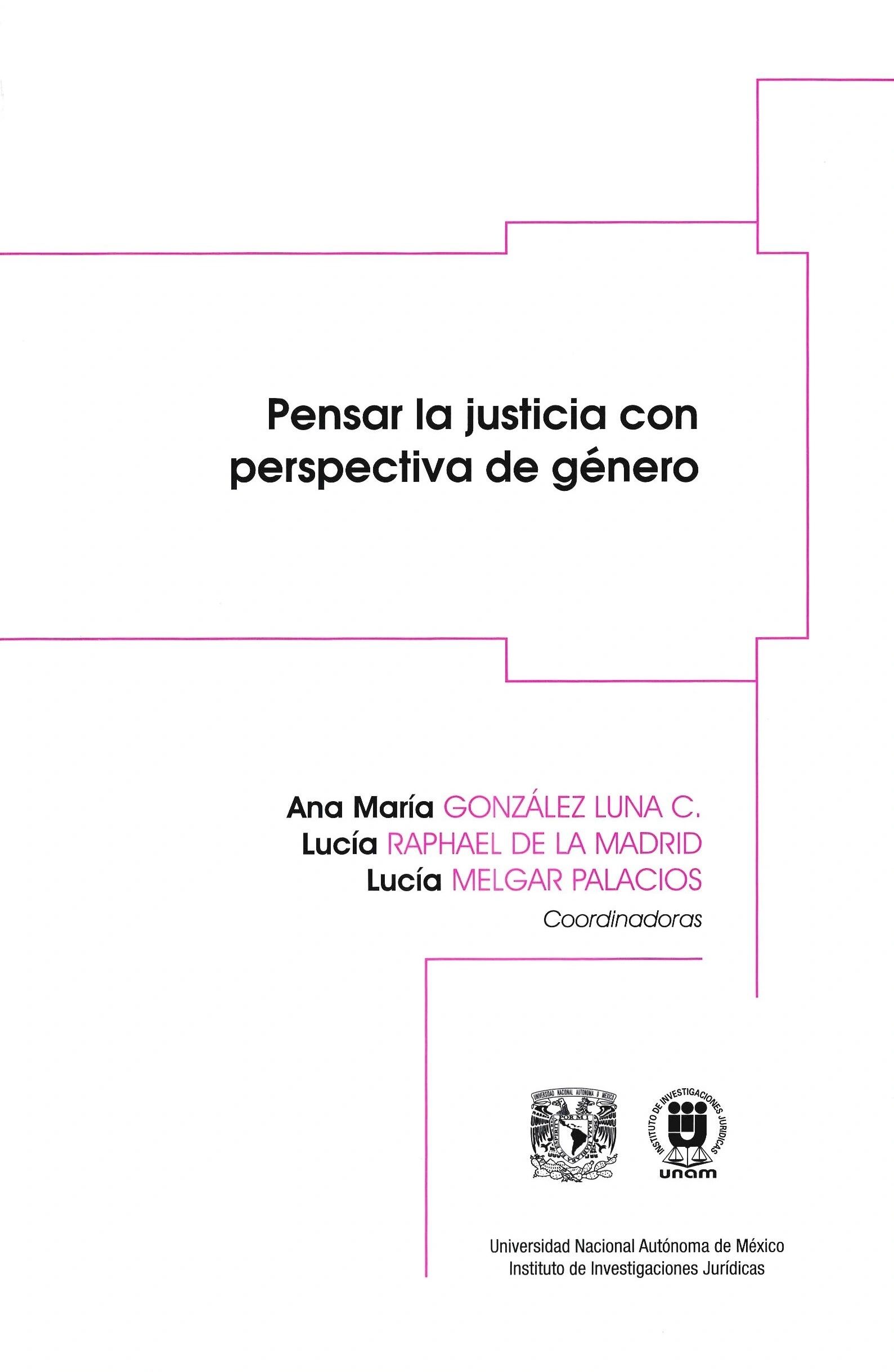 Pensar la justicia con perspectiva de Genero UNAM