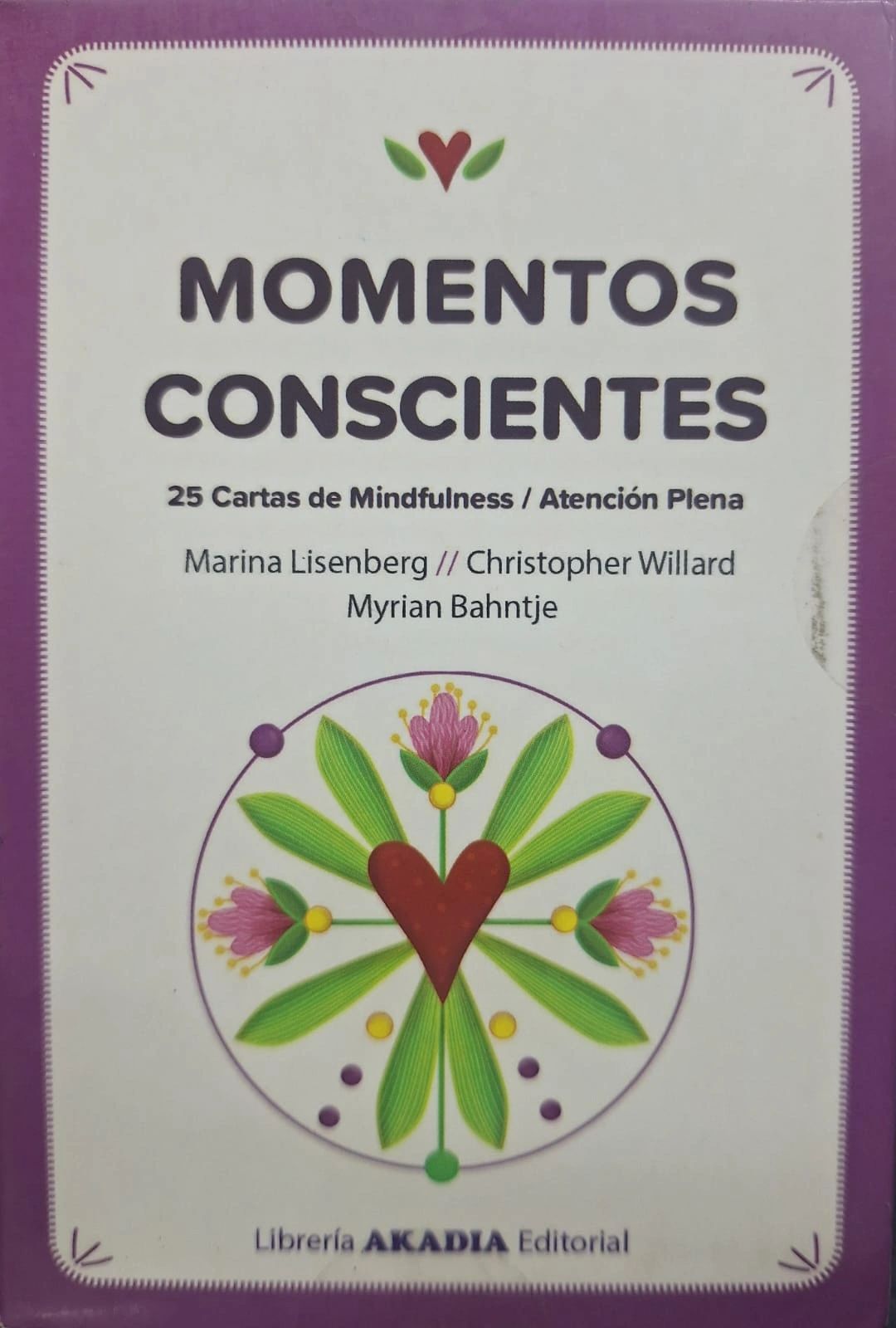 Momentos conscientes 25 cartas de mindfulness Atención plena Akadia