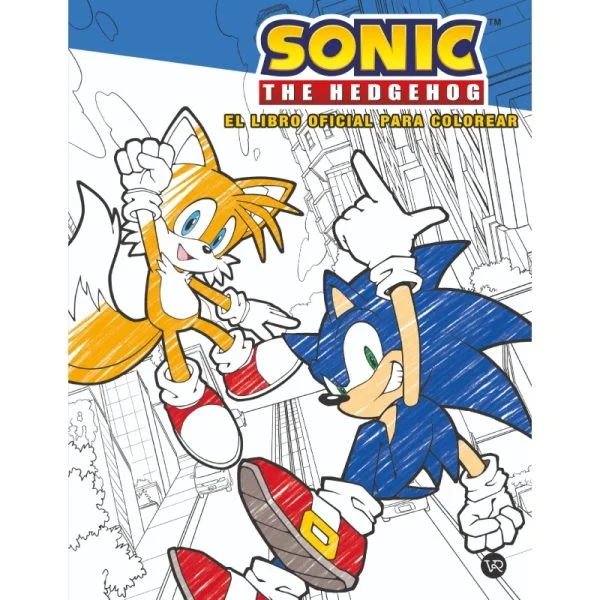 Sonic The Hedgehog El Libro Oficial Para Colorear vr editoras