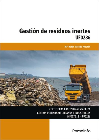 Gestión de residuos inertes  Editorial Paraninfo