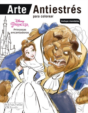 Arte Antiestres para colorear Princesas encantadoras