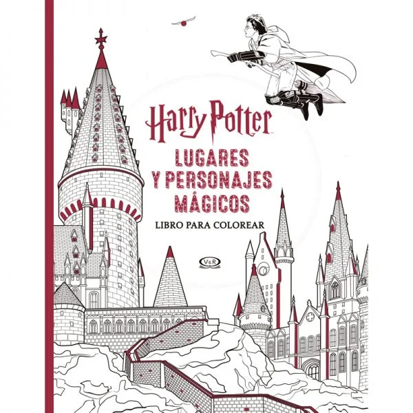 Harry Potter Lugares y personajes magicos libro para colorear