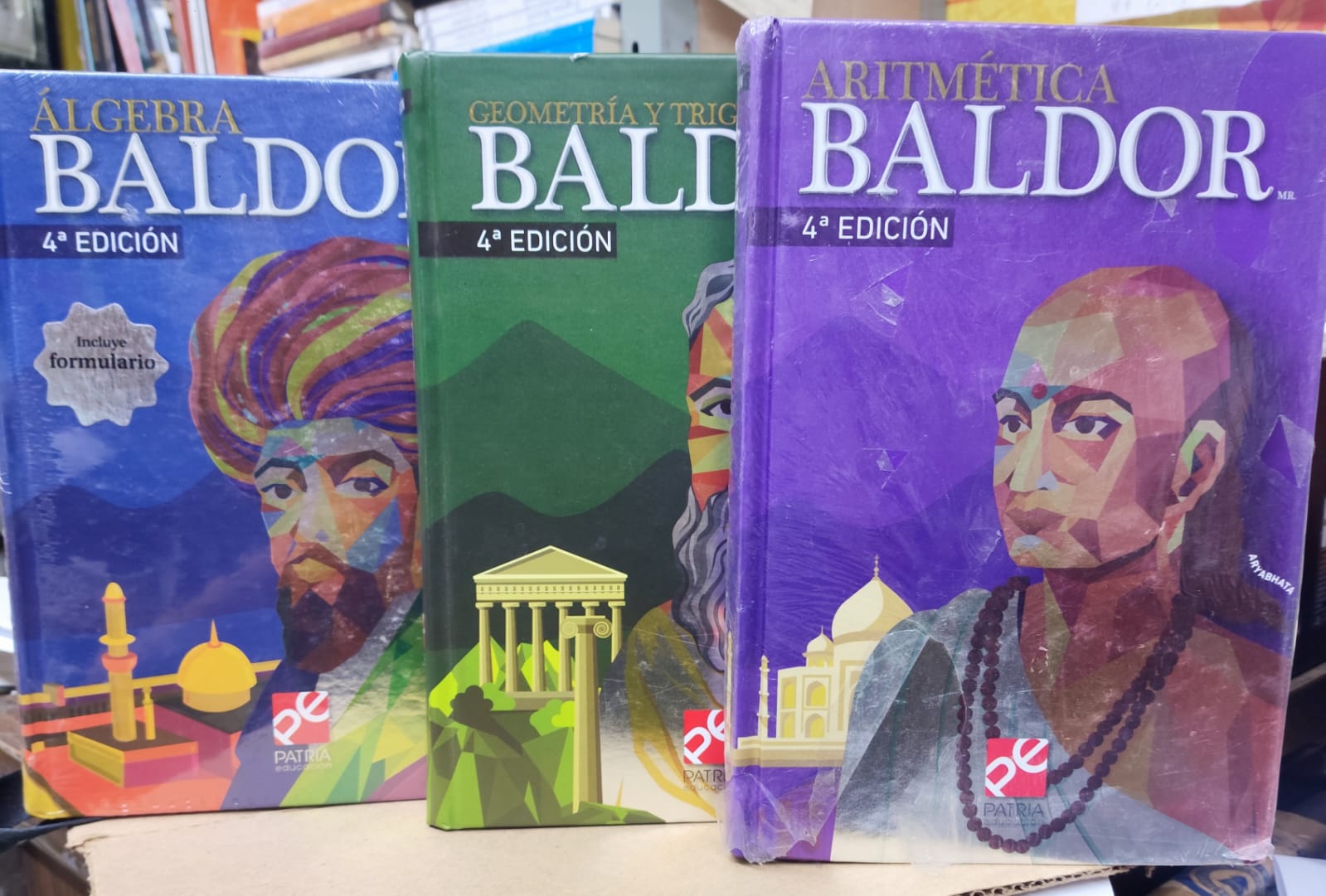 Pack de baldor Algebra Geometria y Trigonometria y Aritmetica pd